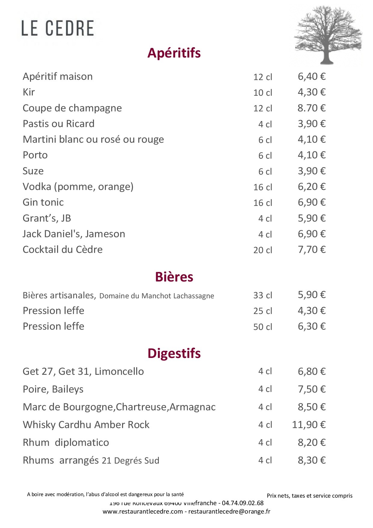 apéritifs